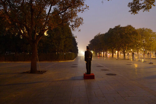 Sunset Guard, Tiananmen Square, Beijing, China John Brooks