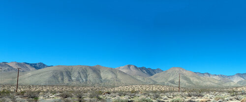 Death Valley desert and mountains panarama John Brooks