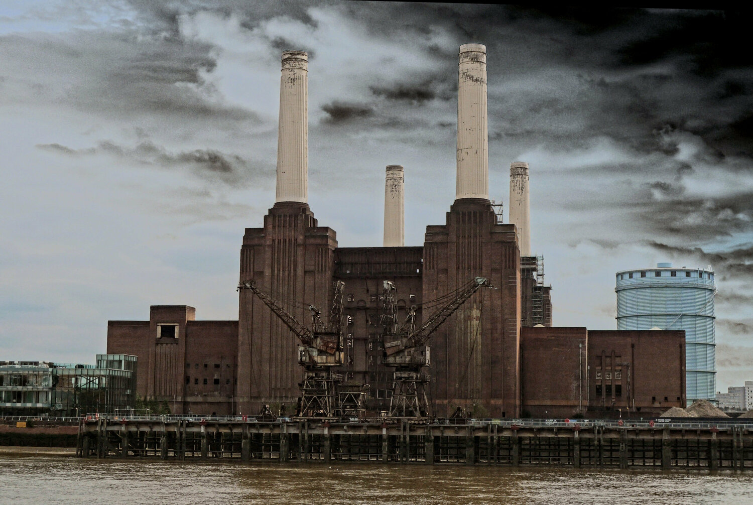 Dark Skies over Battersea Large John Brooks