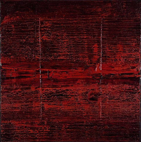 Red Hot Lava Field no. 2130 by Klara Gunnlaugsdottir, Painting for Sale on Singulart