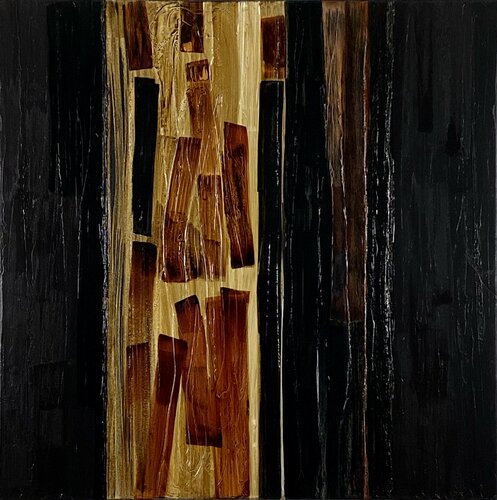 Flames of Amber no. 2223 by Klara Gunnlaugsdottir, Painting for Sale on Singulart