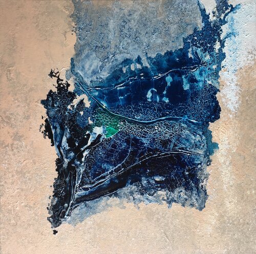 Dancing Waves no. 1763 di Klara Gunnlaugsdottir, Pittura in vendita su Singulart
