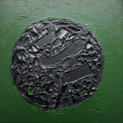 Black Lava  no. 2415 von Klara Gunnlaugsdottir, Malerei kaufen auf Singulart
