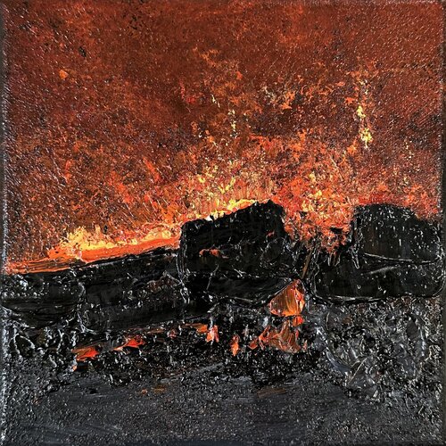 Land in Creation no. 2437 van Klara Gunnlaugsdottir, Schilderij te koop op Singulart