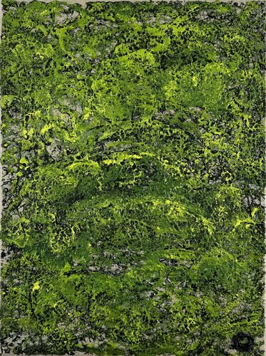 Green Moss Art no. 2534 by Klara Gunnlaugsdottir, Painting for Sale on Singulart