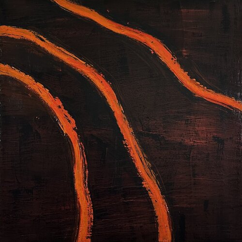 Flow of Lava (no. 2559) by Klara Gunnlaugsdottir, 회화 for Sale on Singulart