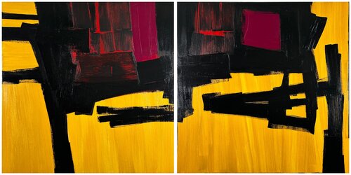 Into the Light (Diptych) von Klara Gunnlaugsdottir, Malerei kaufen auf Singulart