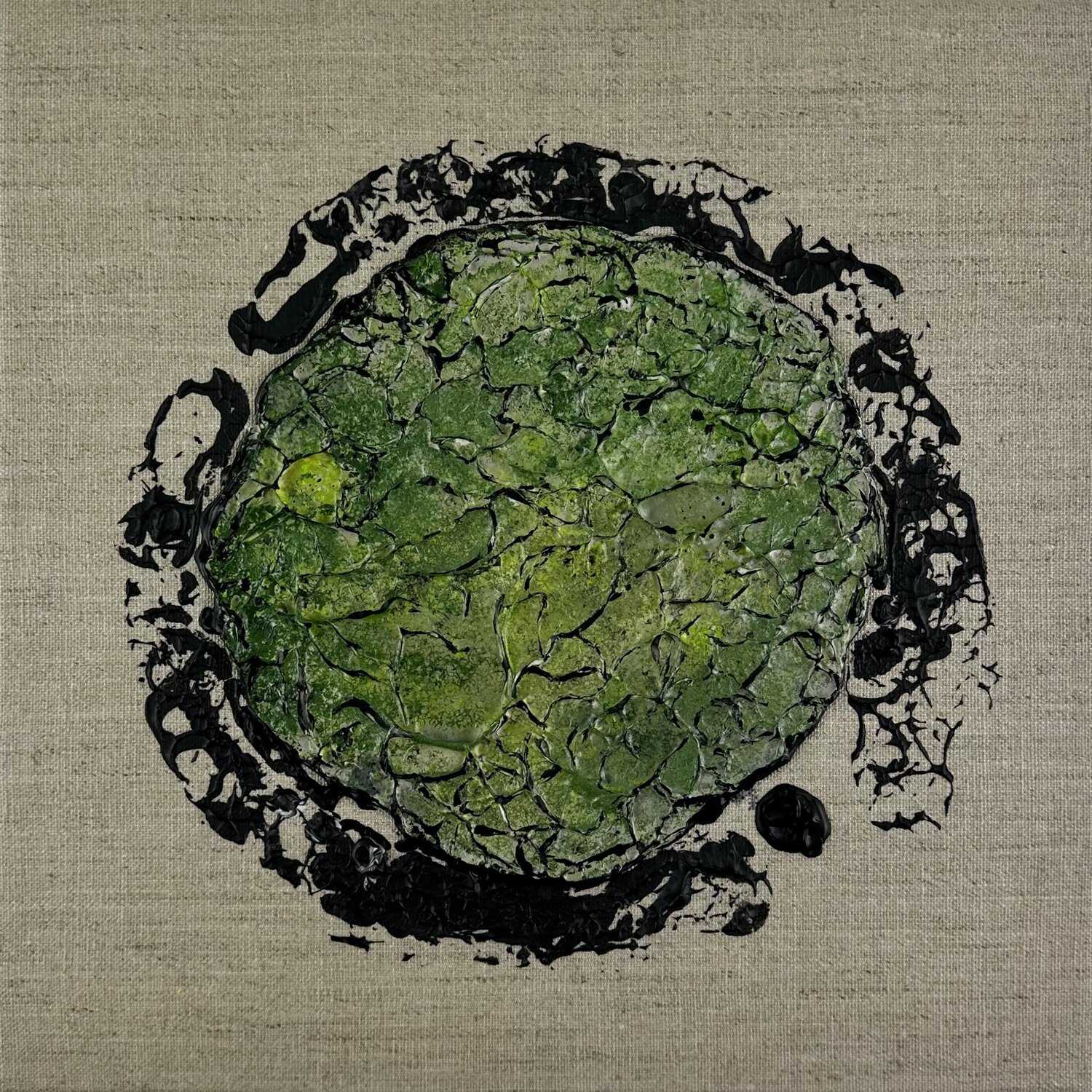 Round Mossy Art no. 2530 Klara Gunnlaugsdottir