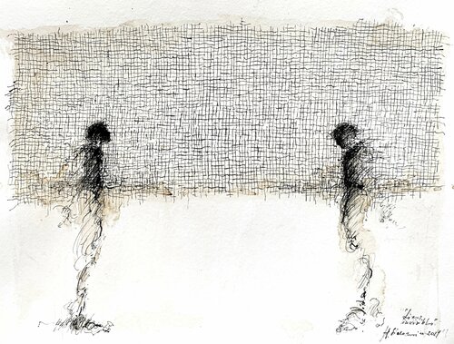 LIENS INVISIBLES , 2021 van Hanna Sidorowicz, Werk op papier te koop op Singulart