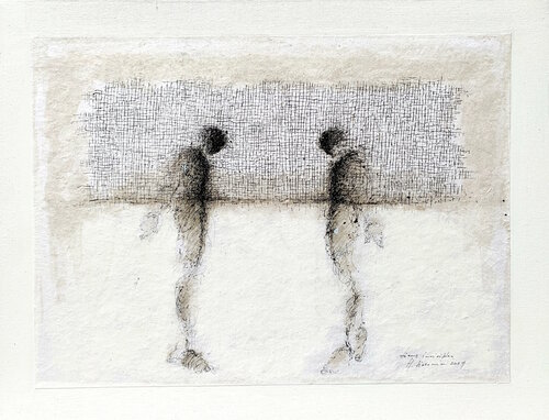 FACE A FACE, 2021 van Hanna Sidorowicz, Schilderij te koop op Singulart