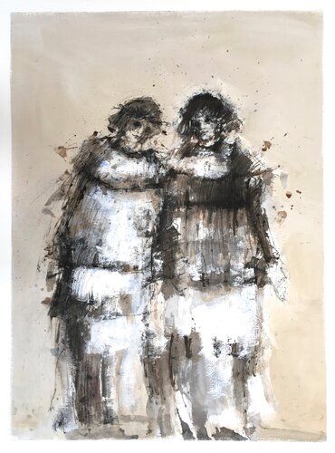 DEUX ,2017 van Hanna Sidorowicz, Schilderij te koop op Singulart