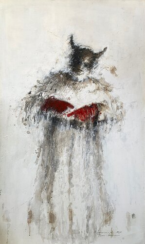 FEMME  TAUREAU , 2018 di Hanna Sidorowicz, Pittura in vendita su Singulart