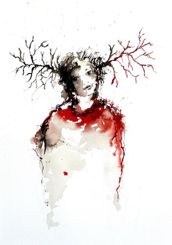 " Porteur de rêve ", 2023 von Hanna Sidorowicz, Zeichnungen kaufen auf Singulart