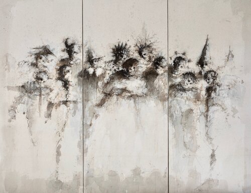 " Ensemble ,c'est tout " 2024 by Hanna Sidorowicz, Painting for Sale on Singulart