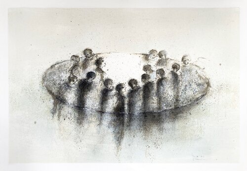 Cercle, 2025 de Hanna Sidorowicz, Pintura a la venta en Singulart