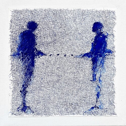 LIENS INVISIBLES  ,  2024 van Hanna Sidorowicz, Schilderij te koop op Singulart