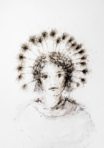 "Like a flower " 2024 van Hanna Sidorowicz, Schilderij te koop op Singulart