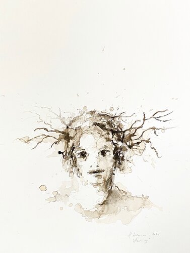 "Tomorrow", 2026 di Hanna Sidorowicz, Disegno in vendita su Singulart