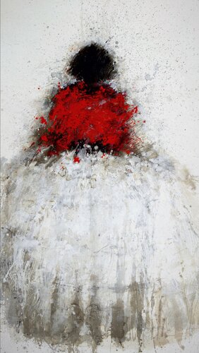 MENINE  ROUGE , 2020 van Hanna Sidorowicz, Schilderij te koop op Singulart