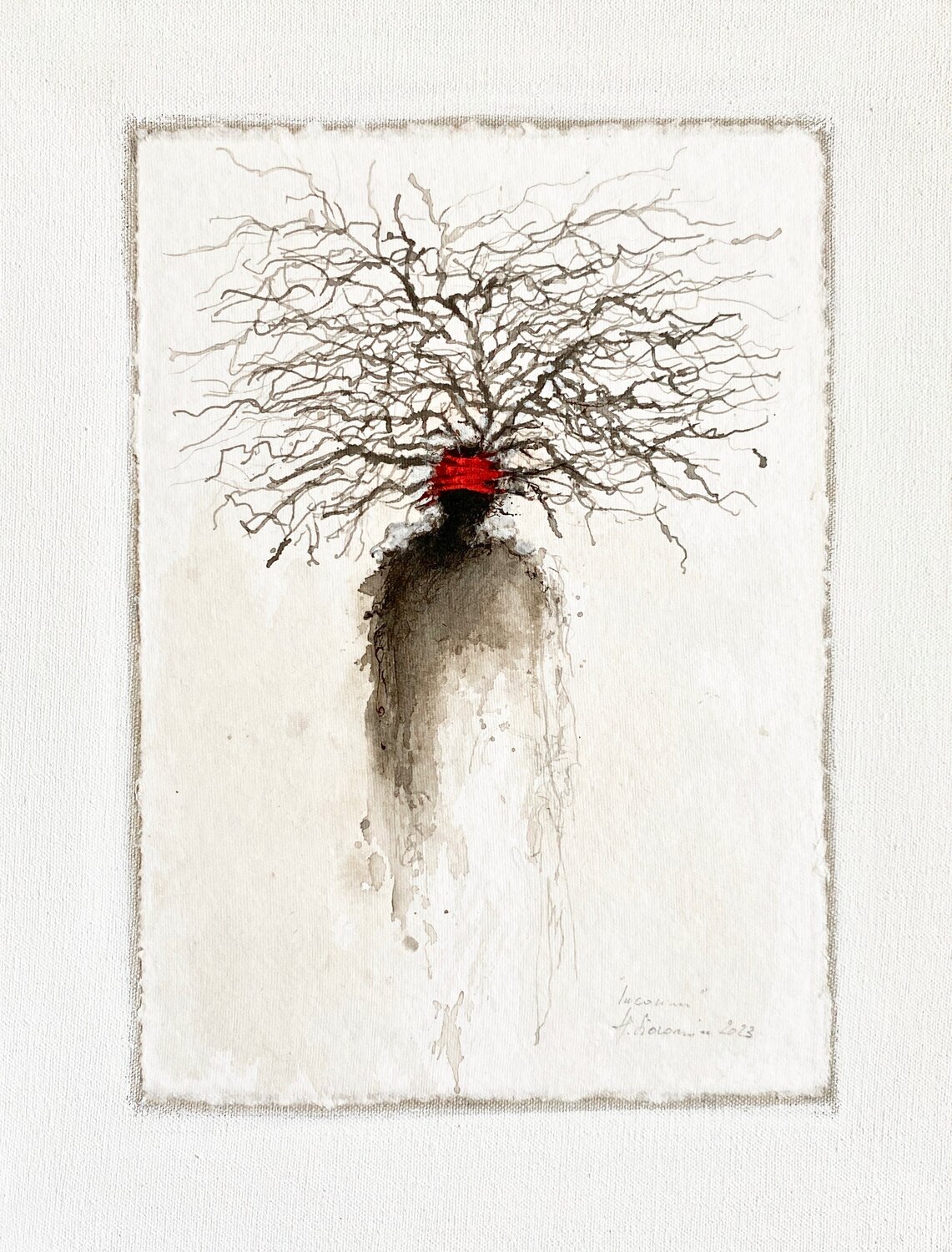 " Porteur de rêve ", 2023 Hanna Sidorowicz Dipinto originale in vendita