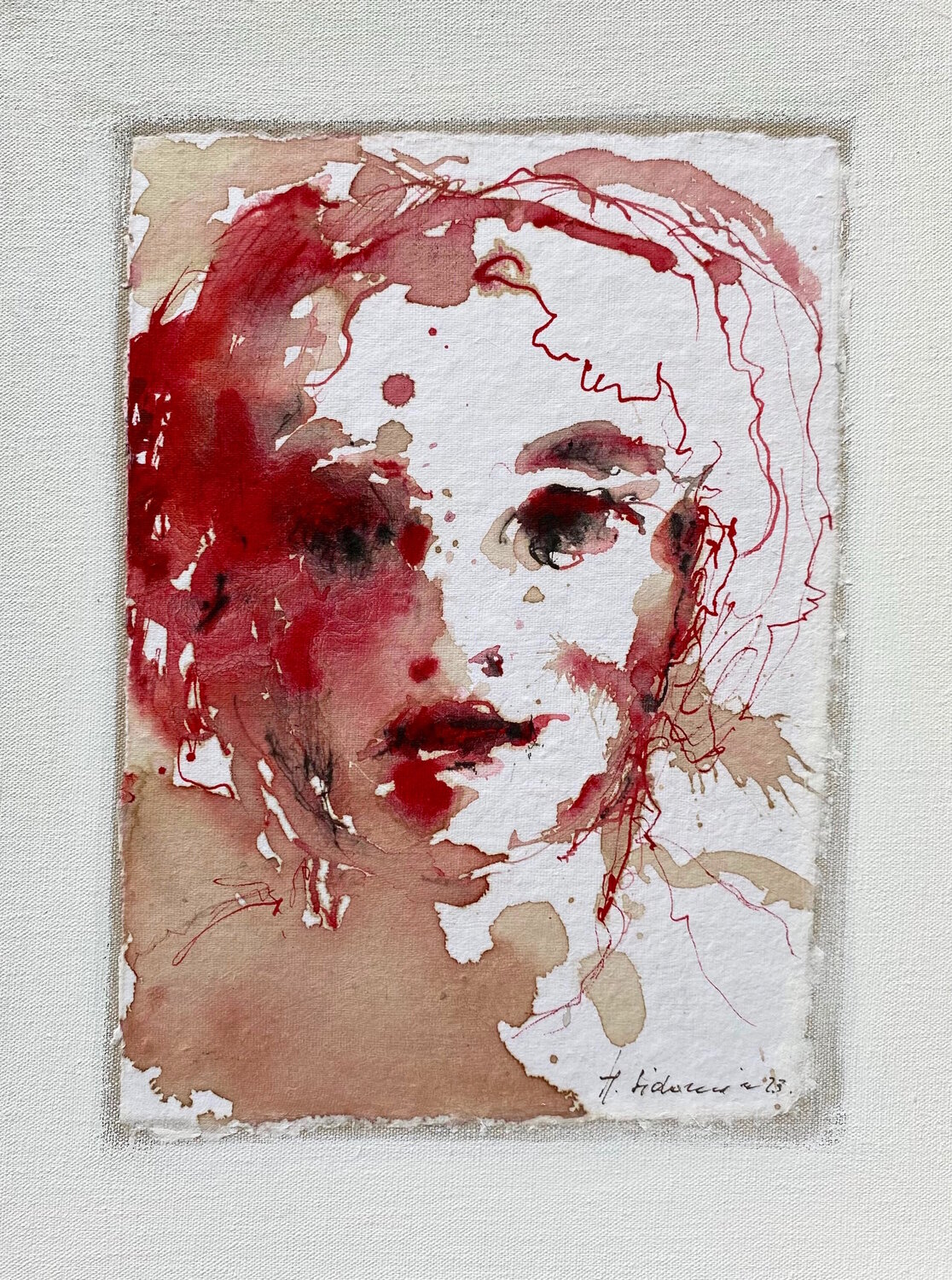 RED FACE, 2023 Hanna Sidorowicz