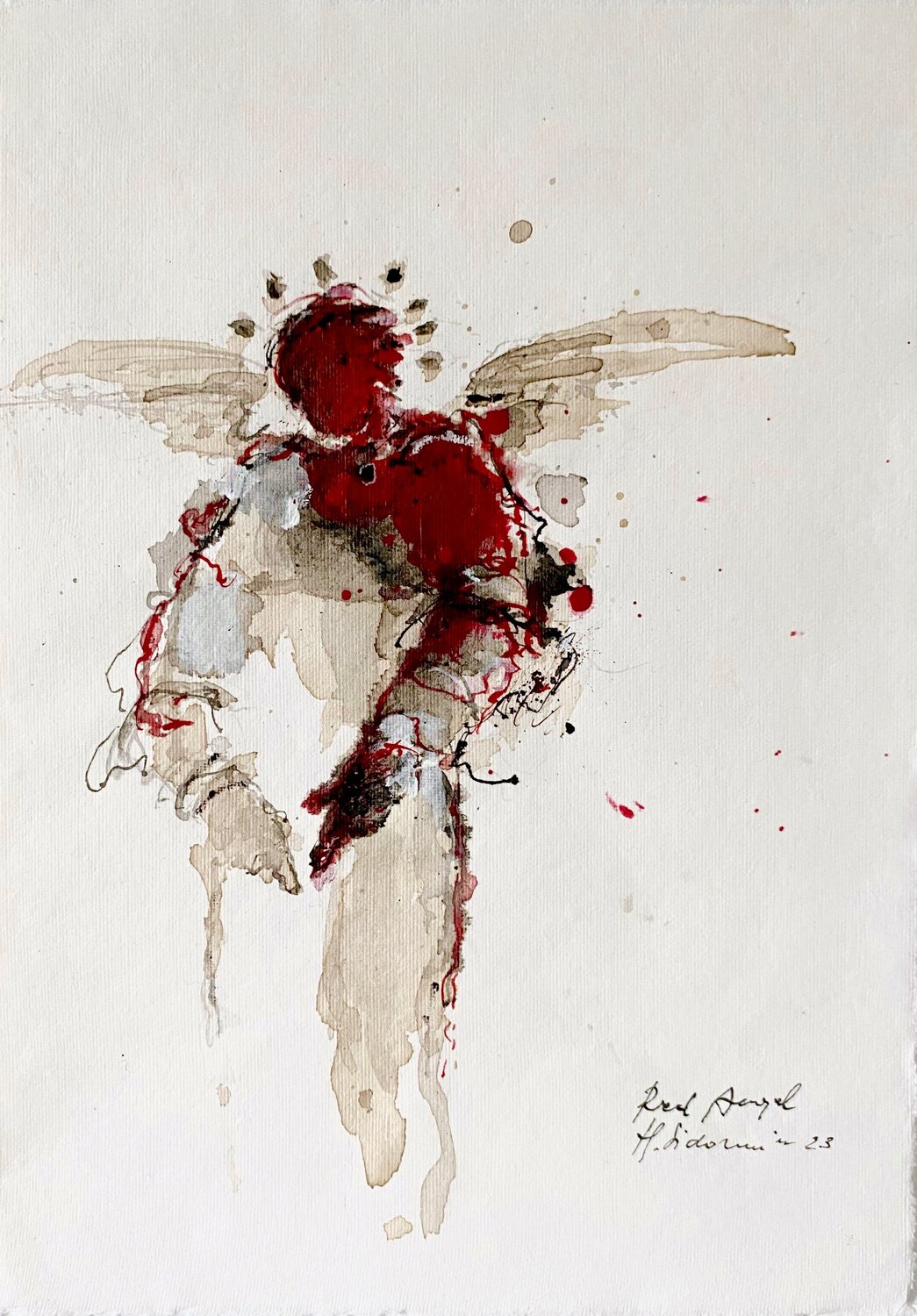 ANGE rouge ,  2023 Hanna Sidorowicz