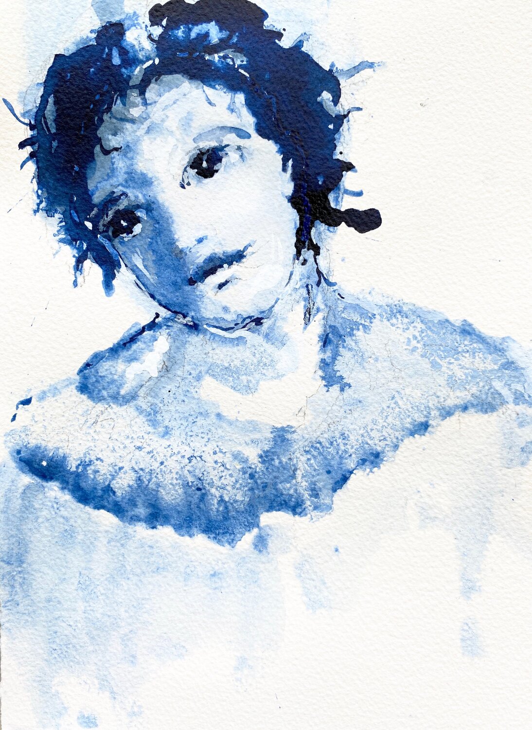 VISAGE  BLEU , 2024 Hanna Sidorowicz