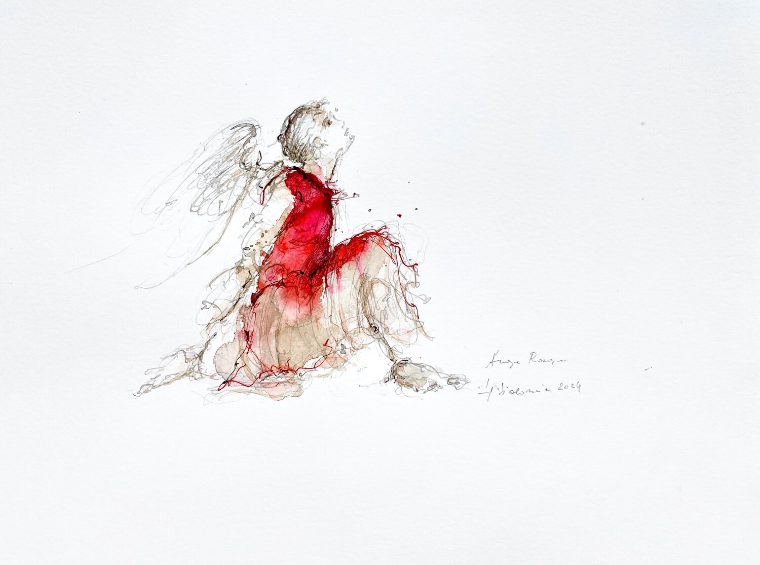 ANGE rouge ,  2024 Hanna Sidorowicz