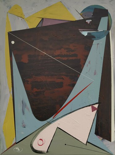 The Girl and the Polar Fox van Oliver Szax, Schilderij te koop op Singulart