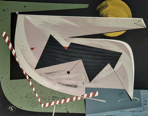 Sunbed, swimming pool van Oliver Szax, Schilderij te koop op Singulart