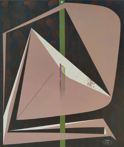 Green border No. 1 van Oliver Szax, Schilderij te koop op Singulart