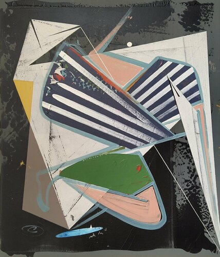 Beachworld van Oliver Szax, Schilderij te koop op Singulart