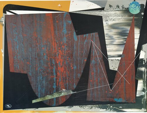 Three Riders — The Shelter van Oliver Szax, Schilderij te koop op Singulart