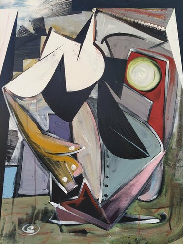The Battle Drummer I van Oliver Szax, Schilderij te koop op Singulart