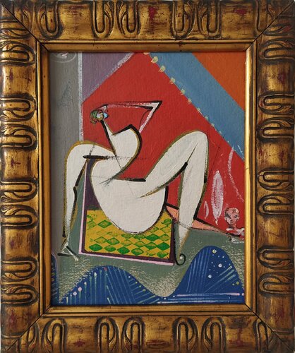 An Important Call on the Beach van Oliver Szax, Schilderij te koop op Singulart