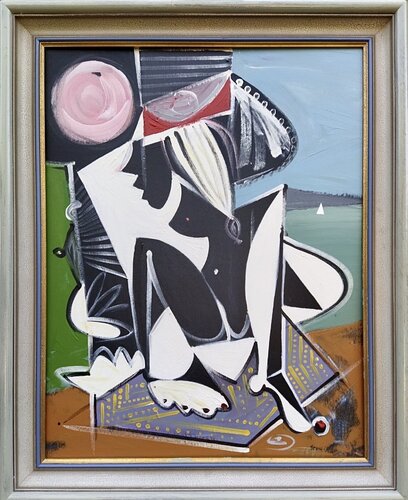 Gravel Idyll van Oliver Szax, Schilderij te koop op Singulart