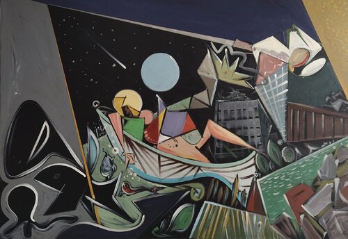 The Last Night In August van Oliver Szax, Schilderij te koop op Singulart