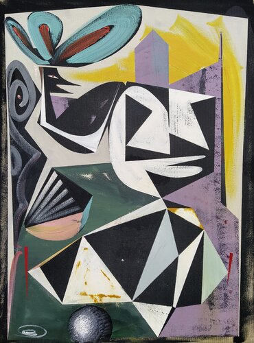 L'Éminence grise van Oliver Szax, Schilderij te koop op Singulart