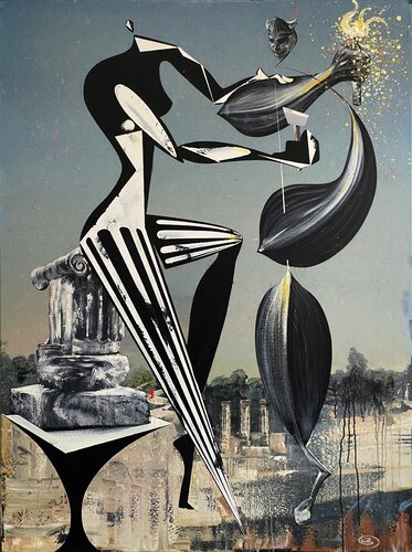 The Sculptress van Oliver Szax, Schilderij te koop op Singulart