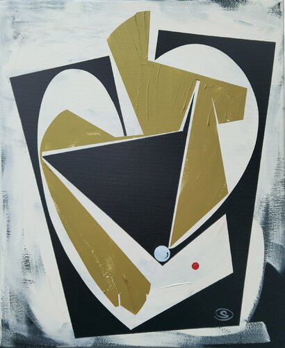 The Queen Has Nothing On van Oliver Szax, Schilderij te koop op Singulart