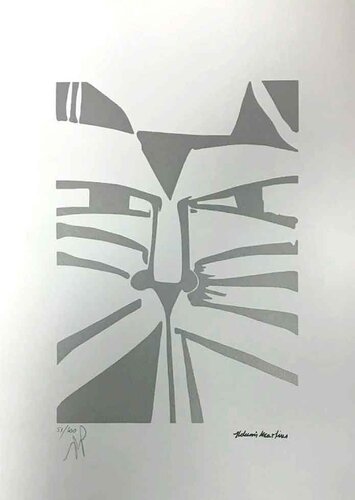 Gato Tiras Prata by Aldemir Martins, Print for Sale on Singulart