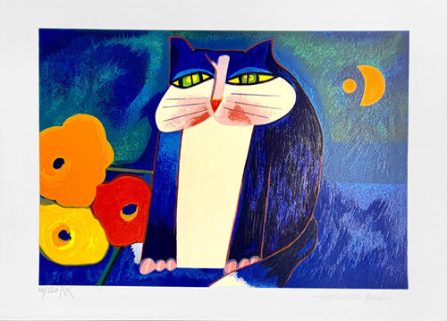 Gato, Flores e a Lua Aldemir Martins