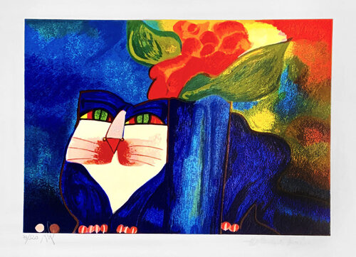 Gato e Flores by Aldemir Martins, Print for Sale on Singulart