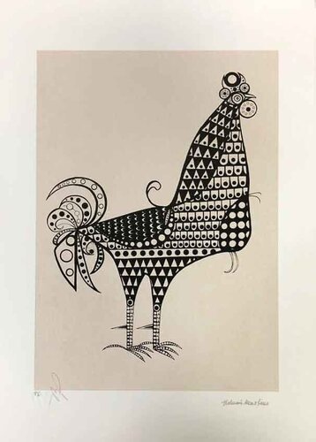 Galo de renda Preto par Aldemir Martins, Édition en vente sur Singulart