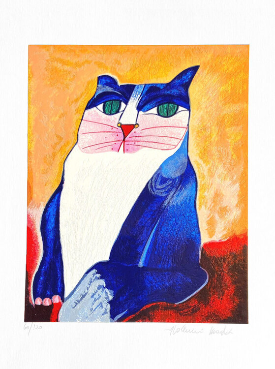 Gato Fundo Amarelo Aldemir Martins