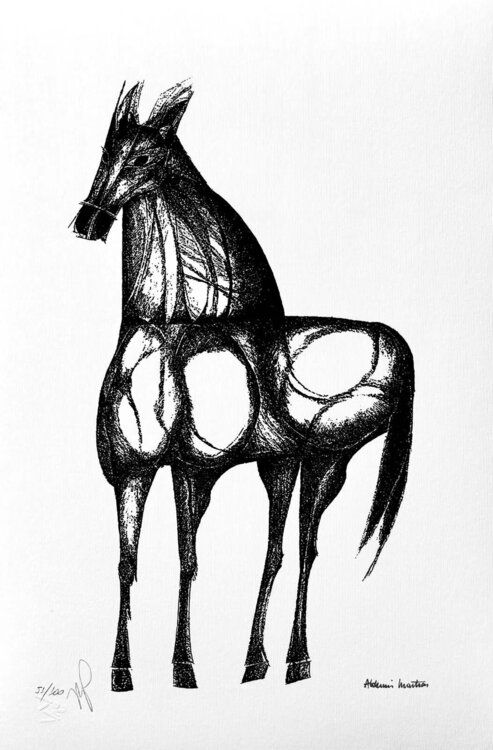 Cavalo P&B Aldemir Martins