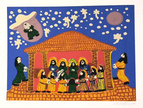 Jesus and the Twelve Apostles by Antonio Poteiro, Print for Sale on Singulart