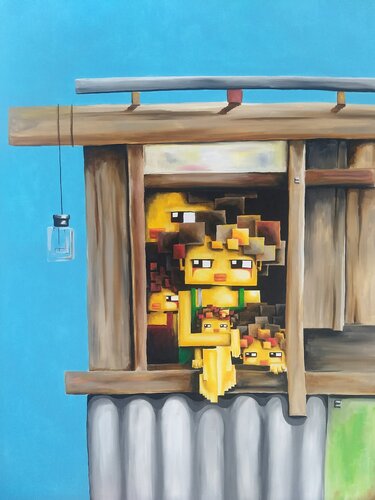 Blue Sky van Fernanda Carvalho, Schilderij te koop op Singulart