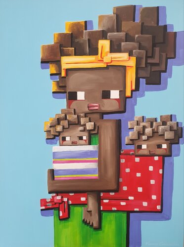 Two Loves par Fernanda Carvalho, Peinture en vente sur Singulart