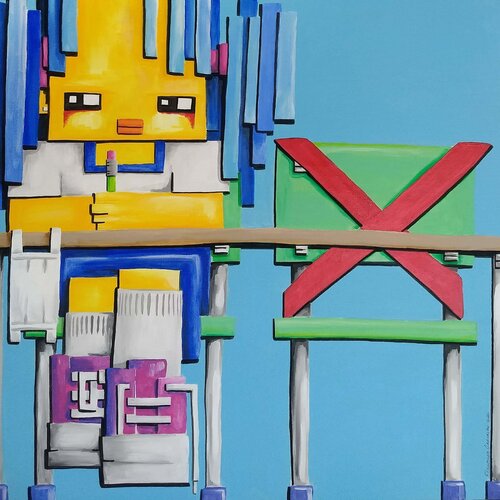 My Friend X par Fernanda Carvalho, Peinture en vente sur Singulart
